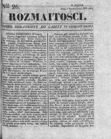 Rozmaitości : pismo dodatkowe do Gazety Warszawskiej. 1833, nr 26