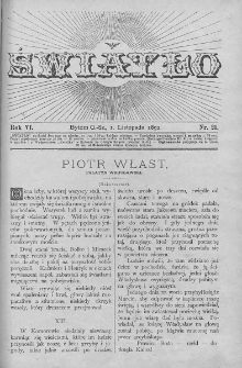 Światło : pismo ludowe ilustrowane. Rok VI. 1892, nr 21