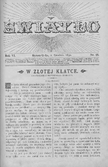 Światło : pismo ludowe ilustrowane. Rok VI. 1892, nr 23