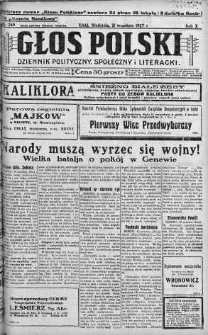 Głos Polski : dziennik polityczny, społeczny i literacki 11 wrzesień 1927 nr 249