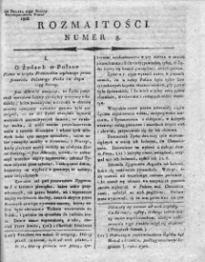Rozmaitości : do numeru... Gazety Korrespondenta Warsz. 1818, nr 8