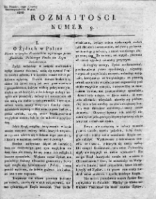 Rozmaitości : do numeru... Gazety Korrespondenta Warsz. 1818, nr 9