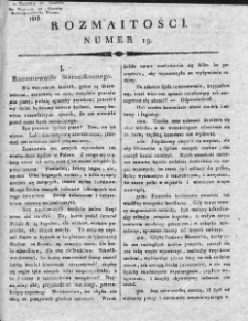 Rozmaitości : do numeru... Gazety Korrespondenta Warsz. 1818, nr 19