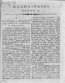Rozmaitości : do numeru... Gazety Korrespondenta Warsz. 1818, nr 29