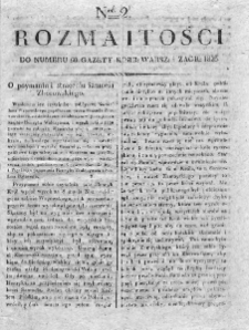 Rozmaitości : do numeru... Gazety Korrespondenta Warsz. 1823, nr 2