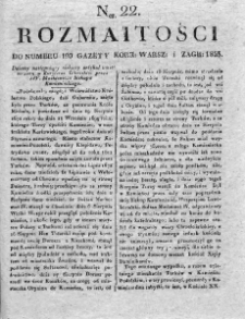 Rozmaitości : do numeru... Gazety Korrespondenta Warsz. 1823, nr 22