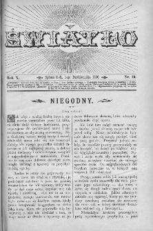 Światło : pismo ludowe ilustrowane. Rok X. 1896, nr 19