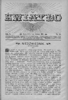 Światło : pismo ludowe ilustrowane. Rok X. 1896, nr 23
