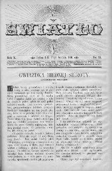 Światło : pismo ludowe ilustrowane. Rok X. 1896, nr 24