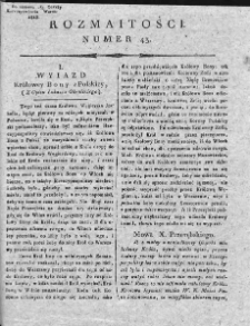 Rozmaitości : do numeru... Gazety Korrespondenta Warsz. 1818, nr 43