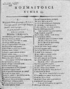 Rozmaitości : do numeru... Gazety Korrespondenta Warsz. 1818, nr 49
