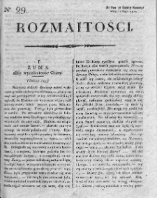 Rozmaitości : do numeru... Gazety Korrespondenta Warsz. 1819, nr 29