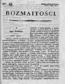Rozmaitości : do numeru... Gazety Korrespondenta Warsz. 1821, nr 19