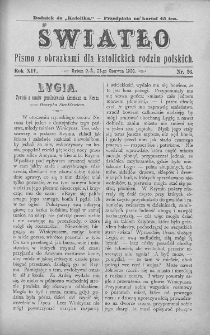 Światło : pismo z obrazkami dla katolickich rodzin polskich. Rok XIV. 1900, nr 26