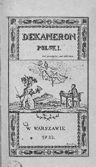 Dekameron Polski. 1830. T.1. Nr 2