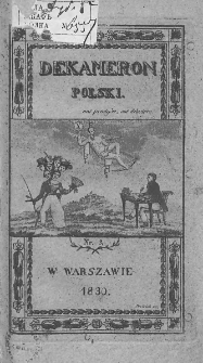 Dekameron Polski. 1830. T.1. Nr 3