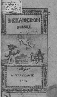 Dekameron Polski. 1830. T.1. Nr 9