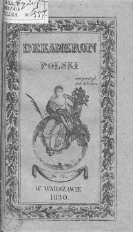 Dekameron Polski. 1830. T.2. Nr 13