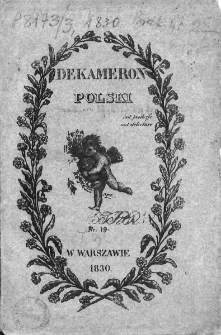 Dekameron Polski. 1830. T.3. Nr 19