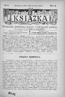Książka : miesięcznik poświęcony bibljografji krytycznej. 1902. Nr 2