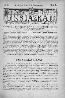 Książka : miesięcznik poświęcony bibljografji krytycznej. 1902. Nr 3