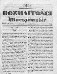 Rozmaitości Warszawskie : pismo dodatkowe do Gazety Korrespondenta Warszawskiego. 1835. Nr 9