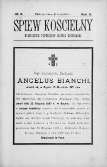 Śpiew Kościelny : miesięcznik poświęcony muzyce kościelnej. 1897, nr 3