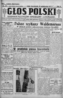 Głos Polski : dziennik polityczny, społeczny i literacki 17 październik 1927 nr 285