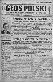 Głos Polski : dziennik polityczny, społeczny i literacki 5 listopad 1927 nr 304
