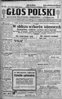 Głos Polski : dziennik polityczny, społeczny i literacki 10 listopad 1927 nr 309