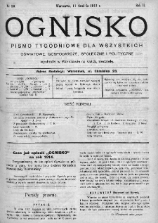 Ognisko : pismo miesięczne obrazkowe dla wszystkich. 1913, nr 50