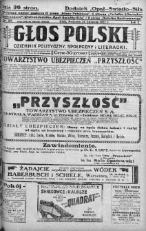 Głos Polski : dziennik polityczny, społeczny i literacki 20 listopad 1927 nr 319