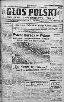 Głos Polski : dziennik polityczny, społeczny i literacki 24 listopad 1927 nr 323