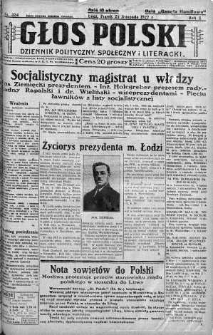 Głos Polski : dziennik polityczny, społeczny i literacki 25 listopad 1927 nr 324
