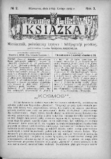 Książka : miesięcznik poświęcony krytyce i bibliografji polskiej. 1903. Nr 2