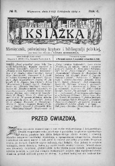 Książka : miesięcznik poświęcony krytyce i bibliografji polskiej. 1904. Nr 11