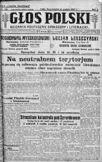 Głos Polski : dziennik polityczny, społeczny i literacki 12 grudzień 1927 nr 341