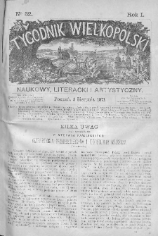 Tygodnik Wielkopolski. 1871, nr 32