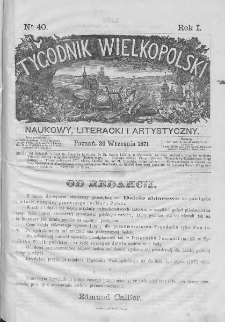 Tygodnik Wielkopolski. 1871, nr 40