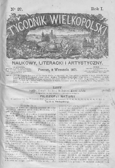 Tygodnik Wielkopolski. 1871, nr 37