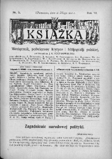Książka : miesięcznik poświęcony krytyce i bibliografji polskiej. 1910. Nr 5