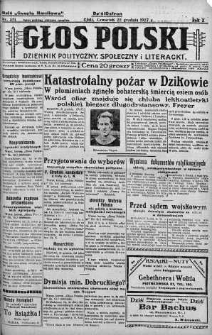 Głos Polski : dziennik polityczny, społeczny i literacki 22 grudzień 1927 nr 351