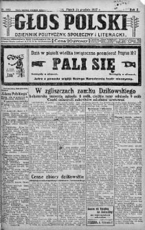 Głos Polski : dziennik polityczny, społeczny i literacki 23 grudzień 1927 nr 352