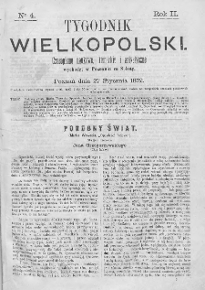 Tygodnik Wielkopolski. 1872, nr 4