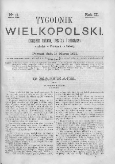 Tygodnik Wielkopolski. 1872, nr 11