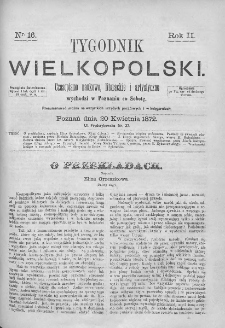 Tygodnik Wielkopolski. 1872, nr 16