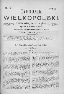 Tygodnik Wielkopolski. 1872, nr 18