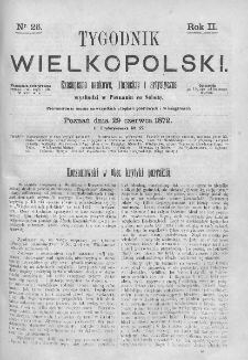 Tygodnik Wielkopolski. 1872, nr 26