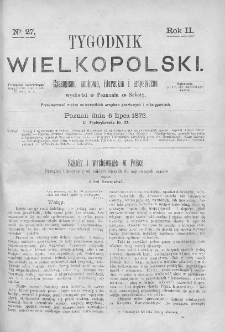 Tygodnik Wielkopolski. 1872, nr 27