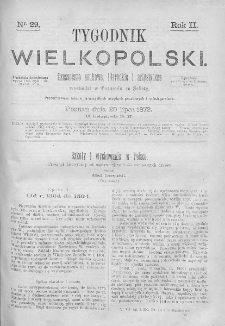 Tygodnik Wielkopolski. 1872, nr 29
